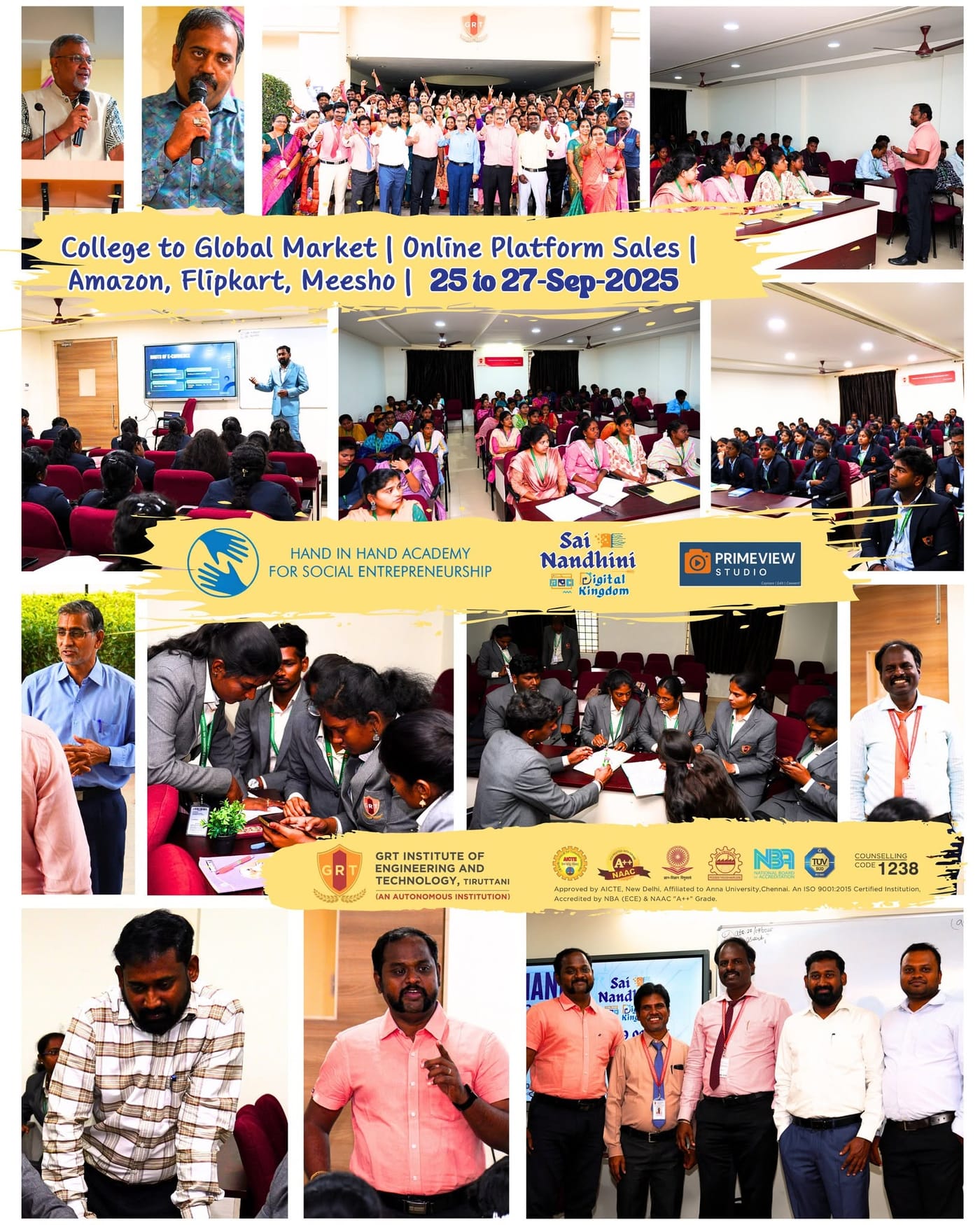 "College to Global Market" training, GRT Institute